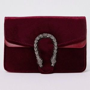 Red velvet purse